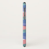 Dreiecke aus Blau und Korallen Case-Mate iPhone Hülle (Hinten/Links)