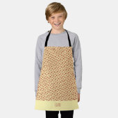 Dreiecke Beige Minimalmuster Schürze (Getragen)