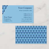 Dreiecke-Dekoration Visitenkarte (Vorne/Hinten)