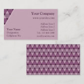 Dreiecke-Dekoration Visitenkarte (Vorne/Hinten)
