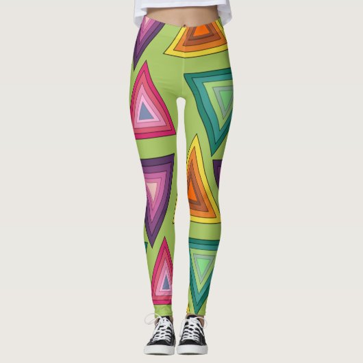 Dreiecke der 1970er leggings (Vorderseite)