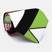 Dreiecke diagonale Streifen Muster Krawatte (Gerollt)