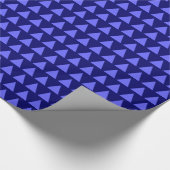 Dreiecke - Electric Blue on Deep Navy Geschenkpapier (Ecke)