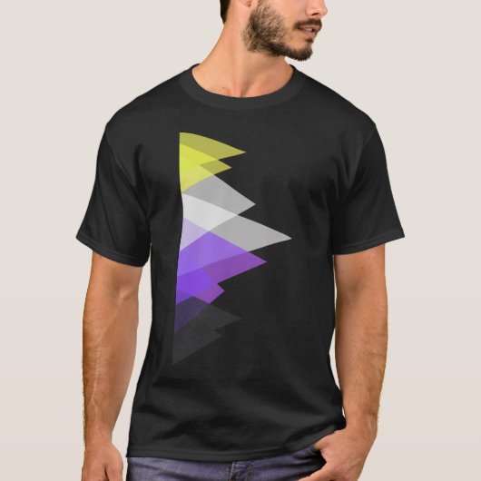 Dreiecke Enby T-Shirt (Vorderseite)