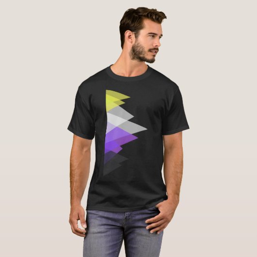 Dreiecke Enby T-Shirt (Vorne ganz)