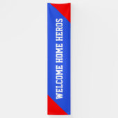 Dreiecke feuern rot + Farbe & Worte Banner (Vertikal)