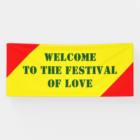 Dreiecke feuern rot + Farbe & Worte Banner (Horizontal)
