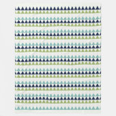 Dreiecke für Neptun, Seashell, Grüne und Marine Fleecedecke (Vorderseite)