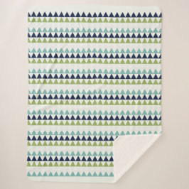 Dreiecke für Neptun, Seashell, Grüne und Marine Sherpadecke