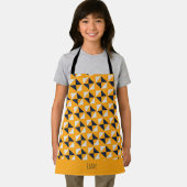 Dreiecke Gelbblau-Minimalmuster Schürze (Insitu)