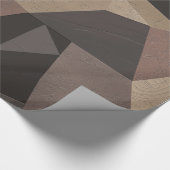 Dreiecke geometrische Druckbraun-Farben Geschenkpapier (Ecke)