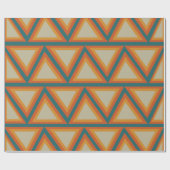 Dreiecke geometrische Farbe Geschenkpapier (Flach)