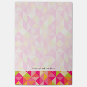 Dreiecke geometrische Muster Post-it Klebezettel