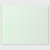 Dreiecke - Ghost Green auf Weiß Geschenkpapier (Flach)