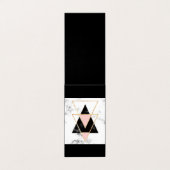 Dreiecke, Gold, Schwarz, Rosa, Marmor, Collagen, m Visitenkarten (Außenseite Aufgefaltet)