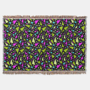 Dreiecke grüne Farben auf schwarzem Hintergrund Decke