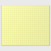 Dreiecke - hellgelb in Weiß Geschenkpapier (Flach)