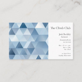 Dreiecke in blau und grau visitenkarte