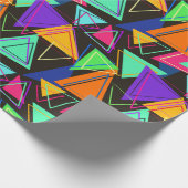 Dreiecke in Farbwrackpapier Geschenkpapier (Ecke)