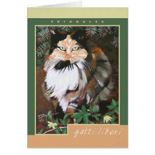 "Dreiecke"-Karte - Gatti Liberi Collection