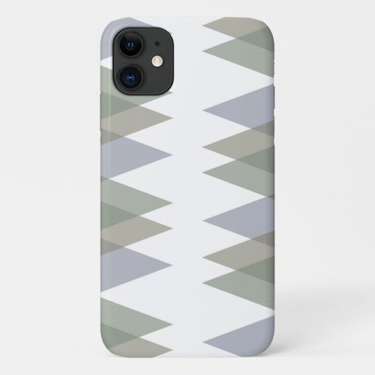 Dreiecke Khaki Case-Mate iPhone Hülle (Rückseite)