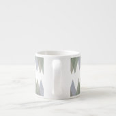 Dreiecke Khaki Espressotasse (Rückseite)
