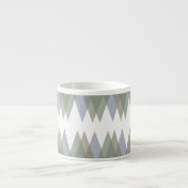 Dreiecke Khaki Espressotasse (Vorderseite)