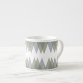 Dreiecke Khaki Espressotasse (Vorderseite Rechts)