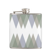 Dreiecke Khaki Flachmann (Vorderseite)