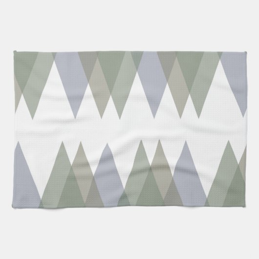 Dreiecke Khaki Geschirrtuch (Horizontal)
