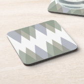 Dreiecke Khaki Getränkeuntersetzer (Linke Seite)