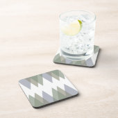 Dreiecke Khaki Getränkeuntersetzer (Rechte Seite)