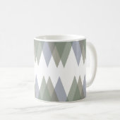 Dreiecke Khaki Kaffeetasse (VorderseiteRechts)