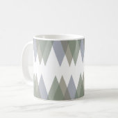 Dreiecke Khaki Kaffeetasse (Vorderseite Links)