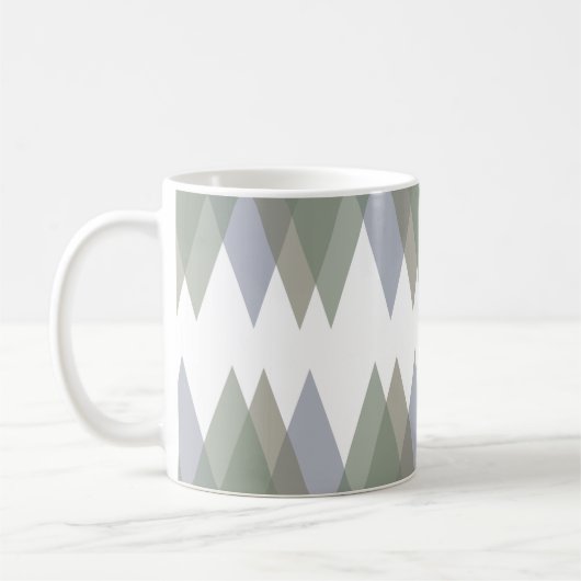 Dreiecke Khaki Kaffeetasse (Links)