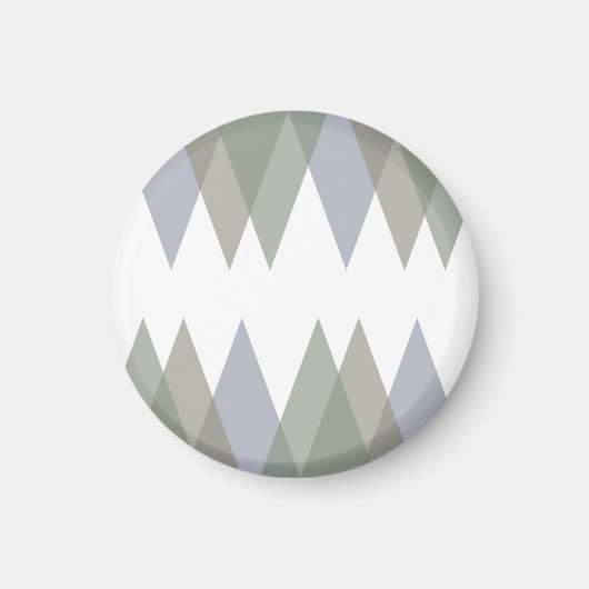 Dreiecke Khaki Magnet (Vorne)