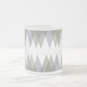 Dreiecke Khaki Mattglastasse (Mittel)