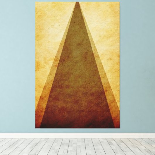 Dreiecke Leinwanddruck (Insitu (Holzboden))