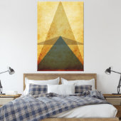Dreiecke Leinwanddruck (Insitu (Schlafzimmer))