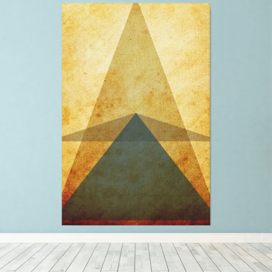 Dreiecke Leinwanddruck (Insitu (Holzboden))