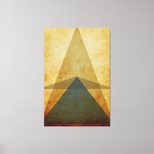 Dreiecke Leinwanddruck (Vorderseite)