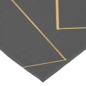 Dreiecke mit Minimalistischen geometrischen Goldrä Mittelgroßer Tischläufer (Ecke)