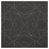 Dreiecke mit schwarzem geometrischem Marmor Gold-K Stoff (Muster)