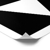 Dreiecke mit weißer Geometrie Poster (Ecke)