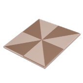 Dreiecke Mocha geometrische Muster Fliese (Seite)