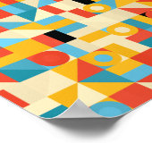 Dreiecke moderne Abstrakte Minimalistische Kreise Poster (Ecke)