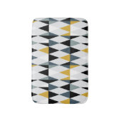 Dreiecke: Modernes Vintages geometrisches Muster. Badematte (Vorderseite Vertikal)