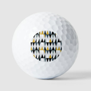 Dreiecke: Modernes Vintages geometrisches Muster. Golfball