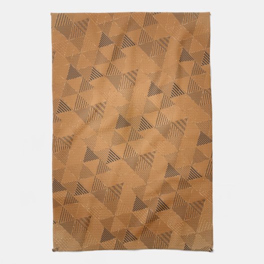 Dreiecke Muster 5 Geschirrtuch (Vertikal)
