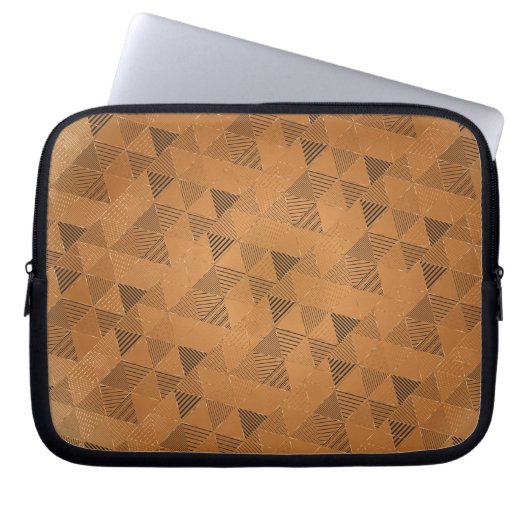 Dreiecke Muster 5 Laptopschutzhülle (Vorderseite)